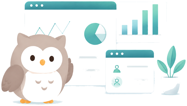 Lasone Dataのダッシュボードイメージとマスコット